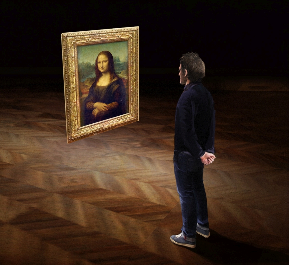 Still from Mona Lisa Beyond the Glass Courtesy Emissive and HTC Vive Arts 3