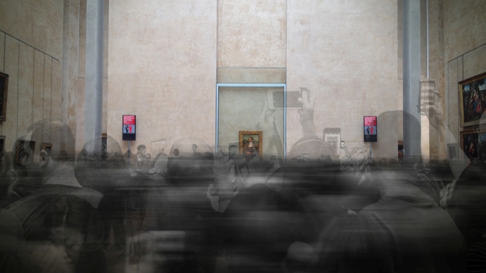 Still from Mona Lisa Beyond the Glass Courtesy Emissive and HTC Vive Arts