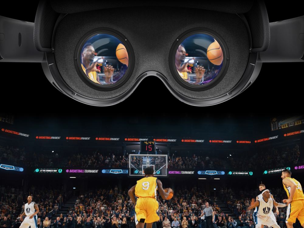 Samsung-Galaxy-XR - košarkaška utakmica - gledanje